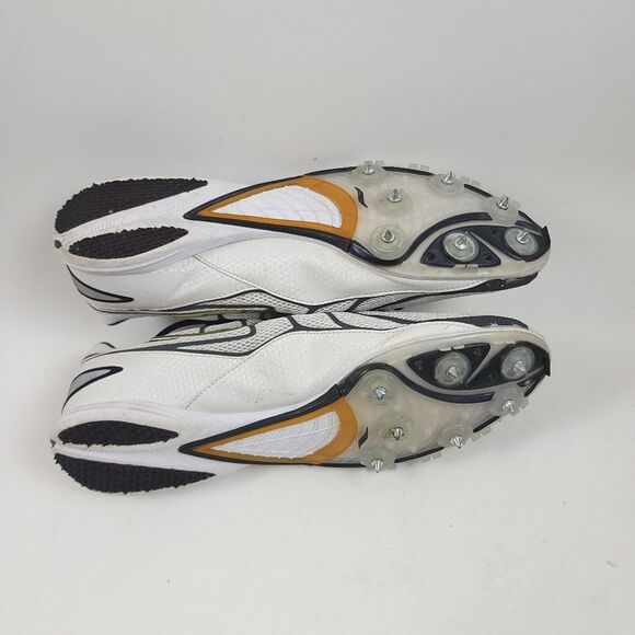 Saucony Endorphin LD 2 Men’s White Black Gold Track Spikes Size 10 (2692-1)